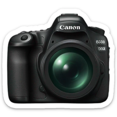 Canon Camera black with black lens sticker