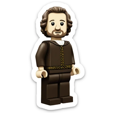 WILLIAM SHAKESPEARE lego full body sticker