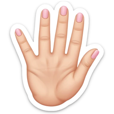 Stick only the pinky finger up, the rest of the fingers down  sticker