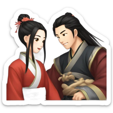 Wei wuxian and Lan wangji relationship sticker