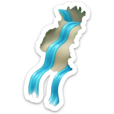 water river, tubing sticker