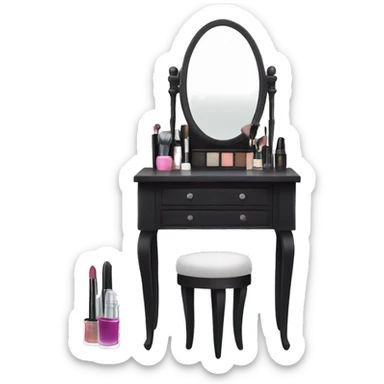 Makeup vanity sticker