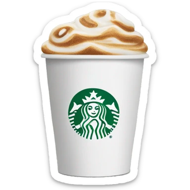 Starbucks coffee cup sticker