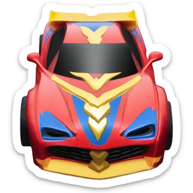 Side view Wonder Woman’s Supercar hot wheels rc car sticker