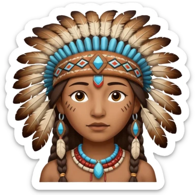 Native American emoji sticker