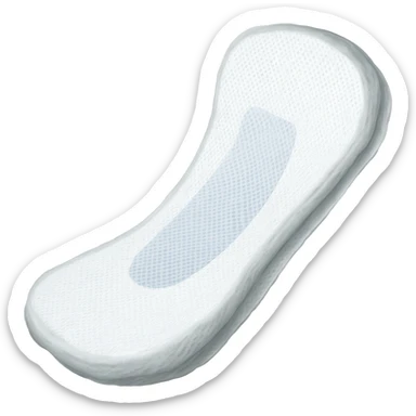 A menstrual pad sticker