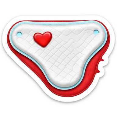 used female sanitary pad with visible blood sticker