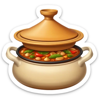 Tajine with a lot of oily sauce sticker