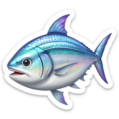 waving mackerel sticker
