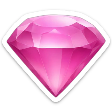 pink gem sticker
