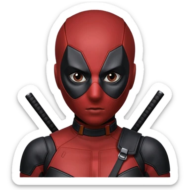 female deadpool from Deadpool & Wolverine movie sticker