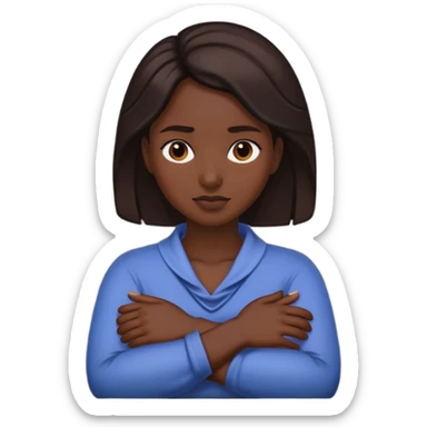 And ms crossed with arms around her neck sticker