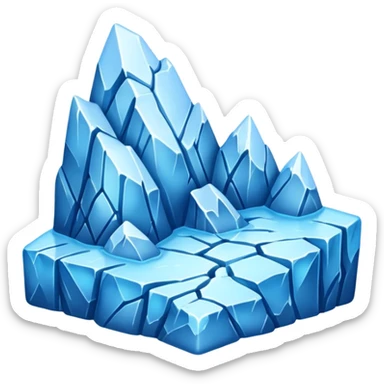 cute glacier  sticker