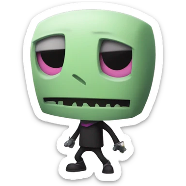 invader zim sticker