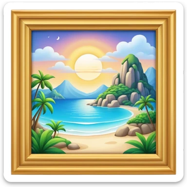 a dream spiritual paradise sticker