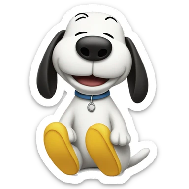 snoopy and woodstock sticker