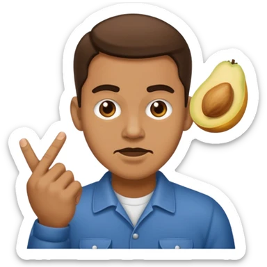 Man saying “Start diggin in yo butt twin”  sticker