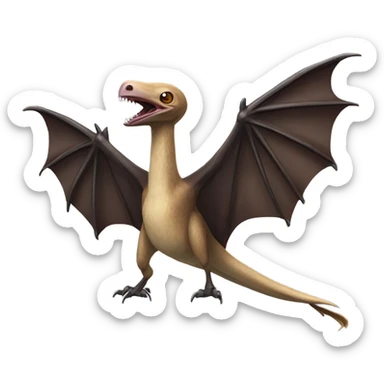 pterodactyl bat sticker