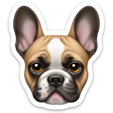 Make a french bulldog sticker