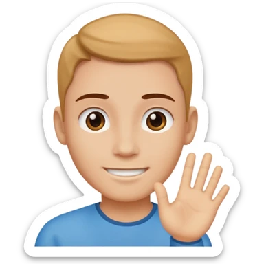 saying hello avatar  sticker