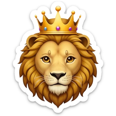 king lion head svg sticker