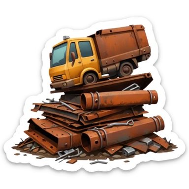 débrouille post apocalyptique ferraille  sticker