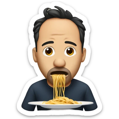 Dave Matthews eating spaghetti  sticker