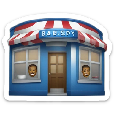 barbershop website sticker