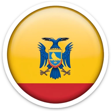 Bandera de colombia circular sticker