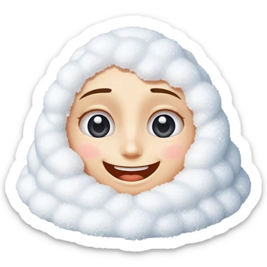 Happy face with a pile of salt sticker