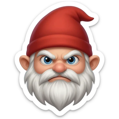Fierce gnome sticker
