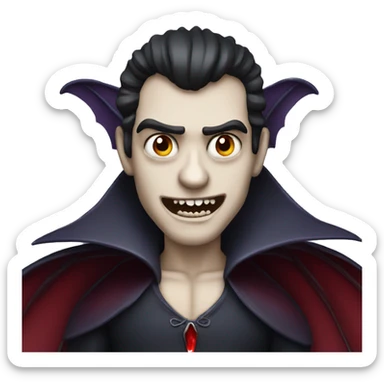 Vampire with wings sticker