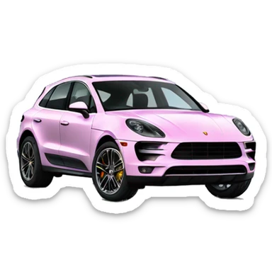 electric porsche macan in the colour provence sticker
