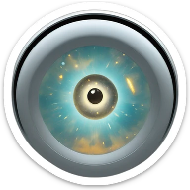 infinite regression mirror portal sticker