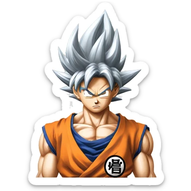 goku ce transforman en ssj sticker