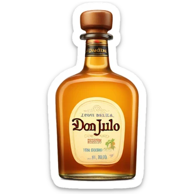 Don julio tequila bottle  sticker