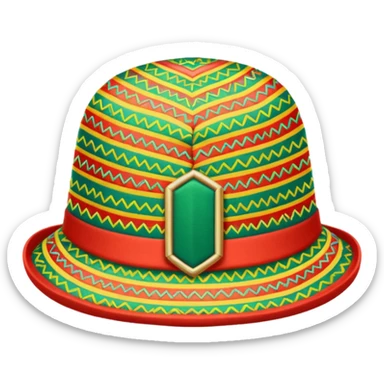 a nigerian hat sticker