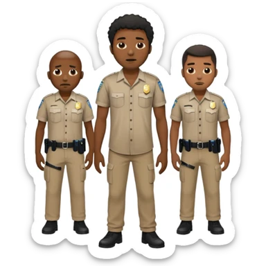 Black man being arrested by cops after escaping from cotton field sticker