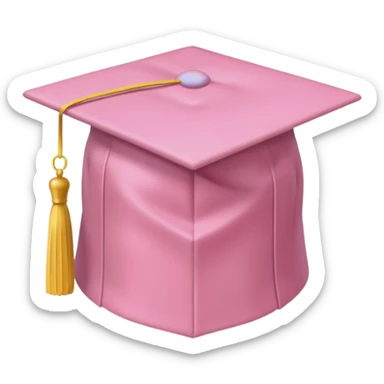 light pink hat  only graduation  sticker