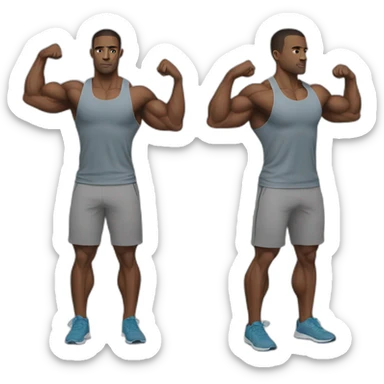 Pull day workout - Back and Biceps sticker
