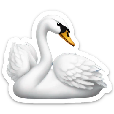 Swan sticker
