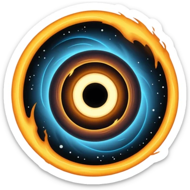 Un trou noir sticker
