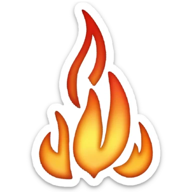 Fire text saying “HEAT” sticker