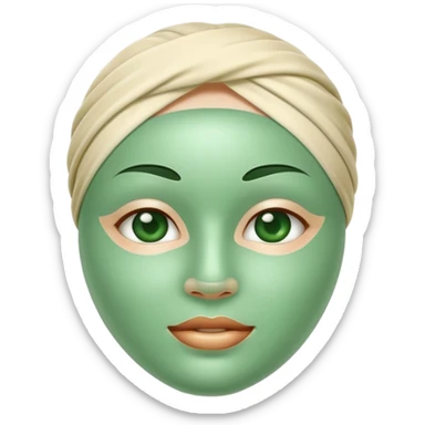 skin care masque soin visgae  sticker