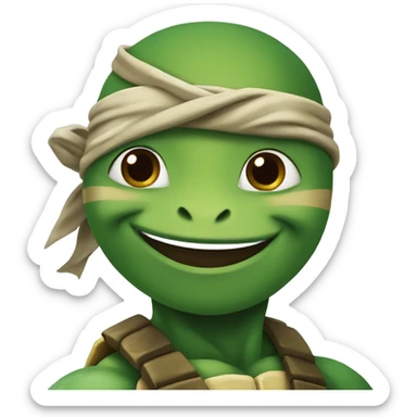 Ninja turtle wink sticker