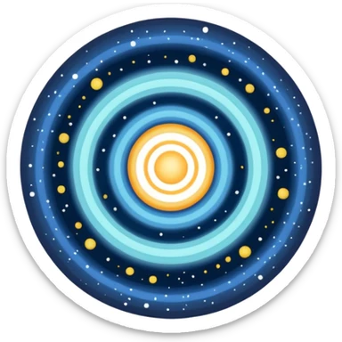The cartwheel galaxy sticker