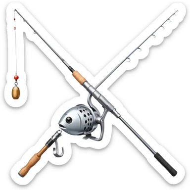 Fishing rod sticker