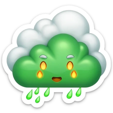 fart green sticker