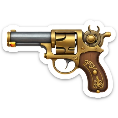 pirate pistol sticker