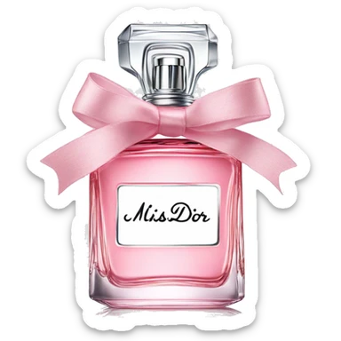 Miss Dior perfume in bow sticker